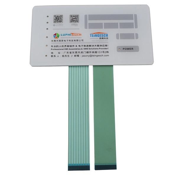 Polyester Devre Kapasitif Membran Anahtarları IP67 Suya Dayanıklı 1